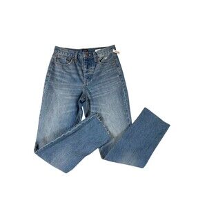 J. Crew Premium Edition High Rise Straight Jeans Women's Sz 25 Medium Wash New!